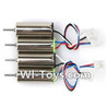 Eachine E010 Spare Parts-27 clockwise rotating Motor with Red and Blue wire(2pcs) & counterclockwise Reversing-rotating Motor with Black and white wire(2pcs),Eachine E010 RC Quadcopter Drone Spare Parts Replacement Accessories