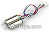 Eachine E010 Spare Parts-28 clockwise rotating Motor with Red and Blue wire(1pcs) & counterclockwise Reversing-rotating Motor with Black and white wire(1pcs),Eachine E010 RC Quadcopter Drone Spare Parts Replacement Accessories