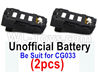 AoSenMa CG033 Battery(2pcs)-Unofficial-Can perfect match the CG033 Drone
