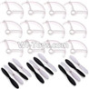Eachine CG022 Parts-05 Outer protect frame(12pcs) & Propellers(12pcs),Eachine CG022 RC Quadcopter parts,CG022 RC Drone Spare parts Accessories