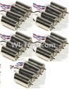 Eachine CG022 Parts-11 Rotating Motor with red and blue wire(10pcs-CW) & Reversing-rotating Motor with black and white wire(10pcs-CCW),Eachine CG022 RC Quadcopter parts,CG022 RC Drone Spare parts Accessories