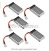 Eachine CG022 Parts-17 3.7V 300mAH Battery(5pcs),Eachine CG022 RC Quadcopter parts,CG022 RC Drone Spare parts Accessories