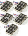 Eachine CG023 Parts-08 rotating Motor with red and blue wire(10pcs-CW) & Reversing-rotating Motor with black and white wire(10pcs-CCW),Eachine CG023 RC Quadcopter parts,CG023 RC Drone Spare parts Accessories