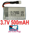 3.7V Battery-3.7V 500mah Battery with 51005 Air-to-air Plug-752540P,Size:42X25X7.5mm,Weight:14.7g