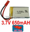 3.7V Battery-3.7v 650mah 15C Battery with Red JST Plug-852540,Size:40X25X8mm,Weight:19g