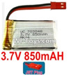 3.7V Battery-3.7v 850mah 15C Battery with Red JST Plug-703048,Size:50X30X7mm,Weight:24g