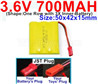 3.6V 700MAH Battery-With JST Plug-(Shape-One Row with 3X Inner-Battery)-Size-50x42x15mm,3.6V NI-CD NI-MH 700MAH Battery be suit for RC Truck,RC Car,RC Boat,RC Robot,rc tank,rc Quadcoter,Drone,RC Helicopter,etc.