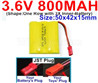 3.6V 800MAH Battery-With JST Plug-(Shape-One Row with 3X Inner-Battery)-Size-50x42x15mm,3.6V NI-CD NI-MH 800MAH Battery be suit for RC Truck,RC Car,RC Boat,RC Robot,rc tank,rc Quadcoter,Drone,RC Helicopter,etc.