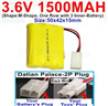 3.6V 1500MAH Battery-With Datian Palace-2P Plug(The D-Shape hole is Black wire)-(Shape-M-Shape,One Row with 3 Inner-Battery)-Size-50x42x15mm,3.6V NI-CD NI-MH 1500MAH Battery be suit for RC Truck,RC Car,RC Boat,RC Robot,rc tank,rc Quadcoter,Drone,RC Helicopter,etc.
