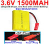 3.6V 1500MAH Battery-With JST Plug-(Shape-M-Shape,One Row with 3 Inner-Battery)-Size-50x42x15mm,3.6V NI-CD NI-MH 1500MAH Battery be suit for RC Truck,RC Car,RC Boat,RC Robot,rc tank,rc Quadcoter,Drone,RC Helicopter,etc.