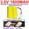 3.6V 1800MAH Battery-With Oda Palace Plug(Round hole-Black Wire)-(Shape-M-Shape,One Row with 3 Inner-Battery)-Size-50x42x15mm,3.6V NI-CD NI-MH 1800MAH Battery be suit for RC Truck,RC Car,RC Boat,RC Robot,rc tank,rc Quadcoter,Drone,RC Helicopter,etc.
