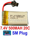 7.4V Battery-7.4V 500mah 20C Lipo Battery with Black 2P SM Plug-602540,Size:45X25X12mm,Weight:23g,Be suit for DFD F182,F183,JJRC H8C,H8D,SJ T40 Quadcopter Drone ect. 7.4V Battery-7.4V 500mah 20C Lipo Battery with Black 2P SM Plug-602540,Size:45X25X12mm,Weight:23g,Be suit for DFD F182,F183,JJRC H8C,H8D,SJ T40 Quadcopter Drone ect.