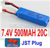 7.4V Battery-7.4V 500mah 20C Lipo Battery with Red JST Plug-721855,Size:18X57X18mm,Weight:27.3g,Be suit for Wltoys A202 A212 A222 A232 A242 A252 RC Car 7.4V Battery-7.4V 500mah 20C Lipo Battery with Red JST Plug-721855,Size:18X57X18mm,Weight:27.3g,Be suit for Wltoys A202 A212 A222 A232 A242 A252 RC Car