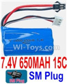7.4V Battery-7.4V 650mah 15C Lipo Battery with Black 2P SM Plug-14500,Size:50X28X14mm,Weight:45.2g,Be suit for HJ370 Quadcopter etc. 7.4V Battery-7.4V 650mah 15C Lipo Battery with Black 2P SM Plug-14500,Size:50X28X14mm,Weight:45.2g,Be suit for HJ370 Quadcopter etc.