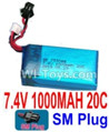 7.4V Battery-7.4V 1000MAH Lipo Battery with Black SM Plug-753048,Size:55X30X16mm,Weight:46g,Be suit for RC Quadcopter,RC Helicopter,Car,Boat,etc. 7.4V Battery-7.4V 1000MAH Lipo Battery with Black SM Plug-753048,Size:55X30X16mm,Weight:46g,Be suit for RC Quadcopter,RC Helicopter,Car,Boat,etc.