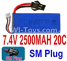 7.4V Battery-7.4v 2500mah 20C Lipo Battery with Black 2P SM Plug-903480,Size:83X34X18mm,Weight:96g,Be suit for RC Quadcopter,Helicopter,Car,Boat,etc. 7.4V Battery-7.4v 2500mah 20C Lipo Battery with Black 2P SM Plug-903480,Size:83X34X18mm,Weight:96g,Be suit for RC Quadcopter,Helicopter,Car,Boat,etc.