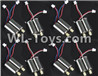 BoMing M50 Spare Parts-09-02 Reversing-rotating Motor with Red and White wire(4pcs) & Rotating Motor with red and Blue wire(4pcs)Bo Ming BoMing M50 RC Quadcopter Drone Spare Parts Replacement Accessories M50