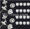BoMing M50 Spare Parts-10-03 Main gear with shaft(16pcs) & Main gear with shaft(8pcs)Bo Ming BoMing M50 RC Quadcopter Drone Spare Parts Replacement Accessories M50