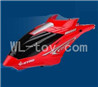 BoRong 6806 RC Helicopter model BR6806-parts-01 Head cover,Shell cover-Red