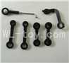 Borong BR 6808 RC Helicopter model BR6808-parts-16 Long connect buckle(2pcs)& Short connec buckle(2pcs) & Servo connct buckle(1pcs) & 7-Shape buckle(1pcs)