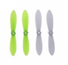 Cheerson CX-10 parts-29 CX-10-Upgrade-Blades(2x Green & 2x White),,Cheerson CX-10 RC Drone Quadcopter Spare parts,CX-10 Mini Quadcopter Aircraft accessories
