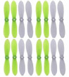 Cheerson CX-10 Parts-31 CX-10-Upgrade-Blades(8x Green & 8x White)