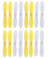 Cheerson CX-10 Parts-32 CX-10-Upgrade-Blades(8x Yellow & 8x Red)