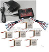 Cheerson CX-33 CX-33C Parts-13-04 Upgrade charger and Balance charger & battery(6pcs) & Upgrade 1-to-3 wire(2pcs),Cheerson CX-33 CX-33C RC Drone Quadcopter Spare parts,5.8G real-time image transmission aerial aircraft accessories