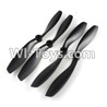 Cheerson CX-35 Parts-06 Propellers,Main rotor blades(4pcs) For Cheerson CX-35 RC Drone Quadcopter Spare parts,5.8G real-time image transmission aerial aircraft accessories