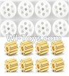 Cheerson CX-35 Parts-19 Main gear(8pcs) & Small copper motor gear(8pcs) For Cheerson CX-35 RC Drone Quadcopter Spare parts,5.8G real-time image transmission aerial aircraft accessories