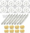 Cheerson CX-35 Parts-20 Main gear(8pcs) & Main hollow pipe(8pcs) & Small copper motor gear(8pcs) For Cheerson CX-35 RC Drone Quadcopter Spare parts,5.8G real-time image transmission aerial aircraft accessories