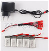 Holy Stone F181 Parts-50 Charger & 5pcs 1-to-5 jst conversion wire & 5pcs 750mah battery,Holy Stone F181 RC Quadcopter Drone Spare Parts Replacement Accessories