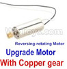 Holy Stone F181 Parts-58 Reversing-rotating Motor with Black and white wire(1pcs)-With Copper gear,Holy Stone F181 RC Quadcopter Drone Spare Parts Replacement Accessories