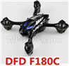 DFD F180C Parts-01 Upper and bottom shell cover-Blue(Can only be used for F180C) For DFD F180C RC Quadcopter parts,RC Drone parts