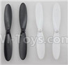 Holy Stone F180 F180C F180W Parts-04 Propellers,Main rotor blades(4pcs-2x Black & 2X White),Holy Stone F180 F180C F180W RC Quadcopter parts,F180 RC Drone Spare parts Accessories