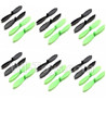 Holy Stone F180 F180C F180W Parts-10 Propellers,Main rotor blades(24pcs-12x Black & 12X Green),Holy Stone F180 F180C F180W RC Quadcopter parts,F180 RC Drone Spare parts Accessories