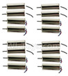 Holy Stone F180 F180C F180W Parts-12 Main motor with Black and White Wire(8pcs-(CW) & Main motor with Red and Blue wire(8pcs-CCW),Holy Stone F180 F180C F180W RC Quadcopter parts,F180 RC Drone Spare parts Accessories