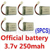 Holy Stone F180 F180C F180W Parts-19 Official 3.7v 250mah battery(5pcs),Holy Stone F180 F180C F180W RC Quadcopter parts,F180 RC Drone Spare parts Accessories