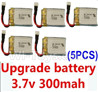 Holy Stone F180 F180C F180W Parts-20 Upgrade 3.7v 300mah battery for the Holy Stone F180 F180C F180W Quadcopter(5pcs),Holy Stone F180 F180C F180W RC Quadcopter parts,F180 RC Drone Spare parts Accessories