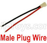 Holy Stone F180 F180C F180W Parts-31 Male Plug Wire for the Battery(1pcs),Holy Stone F180 F180C F180W RC Quadcopter parts,F180 RC Drone Spare parts Accessories