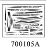 Double Horse DH 7001 RC boat parts ,Shuang Ma 7001 parts-04 Stickers A for the boat shell cover