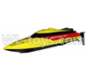 Double Horse 7011 RC boat parts ,Shuang Ma dh 7011 parts-23 Only Whole boat-Yellow(Not include the charger and Transmitter)