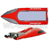 Double horse 7012 RC boat ShuangMa 7012 parts-01 Upper and bottom shell cover-Red