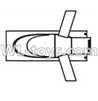 Double Horse 7013 rc boat parts ShuangMa dh7013 parts-03 Upper canopy,Upper shell cover