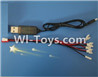Fayee FY530 parts-19 USB Charger & 1-to-5 Cable ((Not include the 5 battery)),FY530 RC Quadcopter Drone Spare Parts Accessories,RC Drone Replacement parts