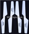 BOLON K-896 Parts-07 Propellers, Main rotor blades(4pcs)-White,BOLON K-896 RC Quadcopter Drone Spare Parts Accessories,BOLON TOYS K896 Replacement Parts