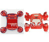 FAYEE FY802 Parts-02 Upper and Bottom shell cover-Red,FAYEE FY802 RC Quadcopter Drone Spare Parts FY802 Replacement Accessories Climbing & Walking RC Quadcopter Running Climbing Mini Drone
