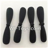 FAYEE FY802 Parts-03 Propellers,Main rotor blades(4pcs),FAYEE FY802 RC Quadcopter Drone Spare Parts FY802 Replacement Accessories Climbing & Walking RC Quadcopter Running Climbing Mini Drone