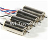 FAYEE FY802 Parts-09 rotating Motor with red and blue wire(4pcs-CW) & Reversing-rotating Motor with black and white wire(4pcs-CCW),FAYEE FY802 RC Quadcopter Drone Spare Parts FY802 Replacement Accessories Climbing & Walking RC Quadcopter Running Climbing