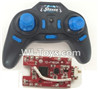FAYEE FY802 Parts-24 Transmitter & Circuit board-Blue,FAYEE FY802 RC Quadcopter Drone Spare Parts FY802 Replacement Accessories Climbing & Walking RC Quadcopter Running Climbing Mini Drone